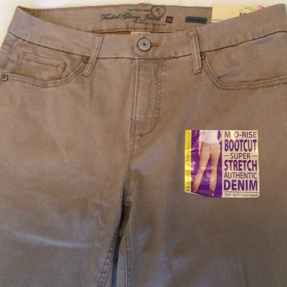 Faded Glory Women's Boot Cut Jeans - Khaki - Picture 4 of 7